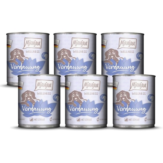 MjAMjAM - Premium Wet Food for Dogs - Wellness - Digestion - Turkey, Pack of 6 (6 x 200 g), Grain-Free MjAMjAM - Premium Wet Food for Dogs - Wellness - Digestion - Turkey, Pack of 6 (6 x 200 g), Grain-Free