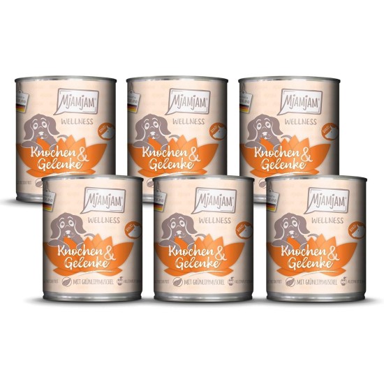MjAMjAM - Premium Wet Food for Dogs - Wellness - Digestion - Turkey, Pack of 6 (6 x 200 g), Grain-Free MjAMjAM - Premium Wet Food for Dogs - Wellness - Digestion - Turkey, Pack of 6 (6 x 200 g), Grain-Free
