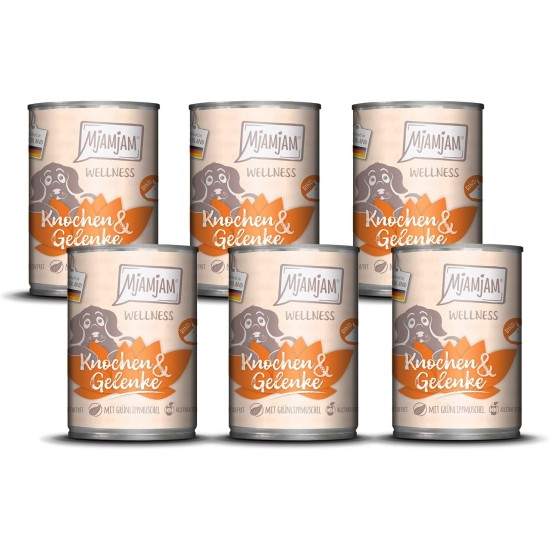 MjAMjAM - Premium Wet Food for Dogs - Wellness - Digestion - Turkey, Pack of 6 (6 x 200 g), Grain-Free MjAMjAM - Premium Wet Food for Dogs - Wellness - Digestion - Turkey, Pack of 6 (6 x 200 g), Grain-Free