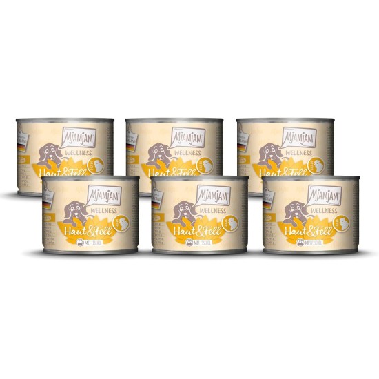 MjAMjAM - Premium Wet Food for Dogs - Wellness - Digestion - Turkey, Pack of 6 (6 x 200 g), Grain-Free MjAMjAM - Premium Wet Food for Dogs - Wellness - Digestion - Turkey, Pack of 6 (6 x 200 g), Grain-Free