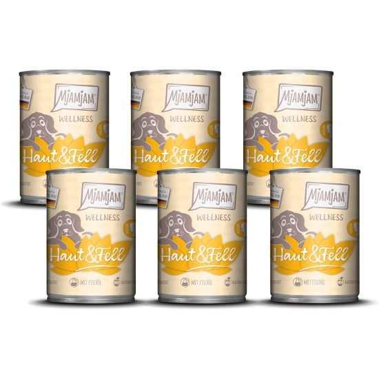 MjAMjAM - Premium Wet Food for Dogs - Wellness - Digestion - Turkey, Pack of 6 (6 x 200 g), Grain-Free MjAMjAM - Premium Wet Food for Dogs - Wellness - Digestion - Turkey, Pack of 6 (6 x 200 g), Grain-Free