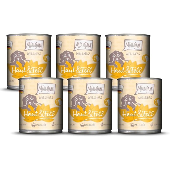 MjAMjAM - Premium Wet Food for Dogs - Wellness - Digestion - Turkey, Pack of 6 (6 x 200 g), Grain-Free MjAMjAM - Premium Wet Food for Dogs - Wellness - Digestion - Turkey, Pack of 6 (6 x 200 g), Grain-Free