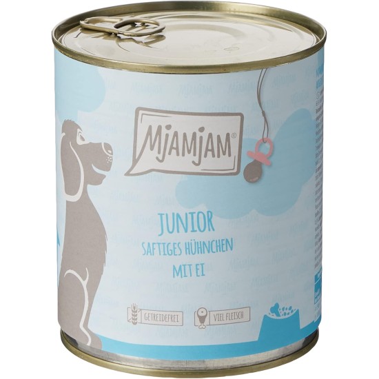 MjAMjAM - Premium wet food for dogs - Mix package II - with chicken & duck, beef, turkey, veal, turkey, lamb, 6-pack (6 x 400 g), grain-free with extra meat MjAMjAM - Premium wet food for dogs - Mix package II - with chicken & duck, beef, turkey, veal, turkey, lamb, 6-pack (6 x 400 g), grain-free with extra meat