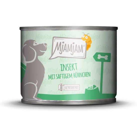 MjAMjAM - Premium wet food for dogs - Mix package II - with chicken & duck, beef, turkey, veal, turkey, lamb, 6-pack (6 x 400 g), grain-free with extra meat MjAMjAM - Premium wet food for dogs - Mix package II - with chicken & duck, beef, turkey, veal, turkey, lamb, 6-pack (6 x 400 g), grain-free with extra meat