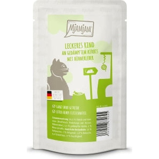MjAMjAM - Premium wet food for dogs - delicious beef on cooked potatoes with crisp peas, 1 pack (1 x 800 g), grain-free with extra meat MjAMjAM - Premium wet food for dogs - delicious beef on cooked potatoes with crisp peas, 1 pack (1 x 800 g), grain-free with extra meat