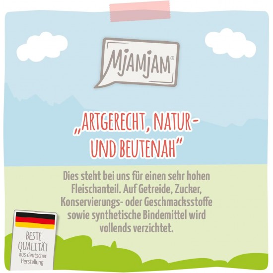 MjAMjAM - Premium wet food for dogs - delicious beef on cooked potatoes with crisp peas, 1 pack (1 x 800 g), grain-free with extra meat MjAMjAM - Premium wet food for dogs - delicious beef on cooked potatoes with crisp peas, 1 pack (1 x 800 g), grain-free with extra meat