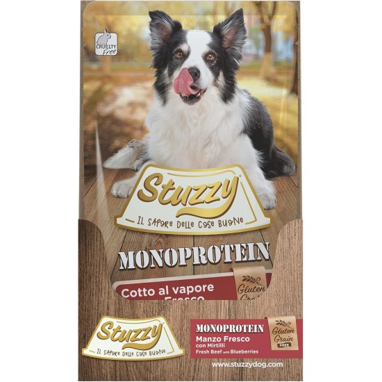 Monoprotein Grain & Gluten Free Wet Puppy Food Fresh Beef Flavour in Pate - Total 1.8 kg (12 Bags x 150 g) Monoprotein Grain & Gluten Free Wet Puppy Food Fresh Beef Flavour in Pate - Total 1.8 kg (12 Bags x 150 g)