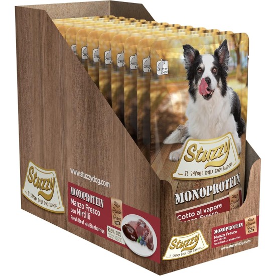 Monoprotein Grain & Gluten Free Wet Puppy Food Fresh Beef Flavour in Pate - Total 1.8 kg (12 Bags x 150 g) Monoprotein Grain & Gluten Free Wet Puppy Food Fresh Beef Flavour in Pate - Total 1.8 kg (12 Bags x 150 g)