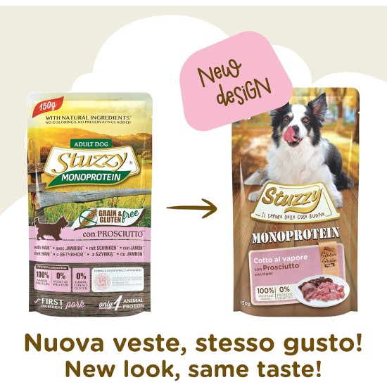 Monoprotein Grain & Gluten Free Wet Puppy Food Fresh Beef Flavour in Pate - Total 1.8 kg (12 Bags x 150 g) Monoprotein Grain & Gluten Free Wet Puppy Food Fresh Beef Flavour in Pate - Total 1.8 kg (12 Bags x 150 g)