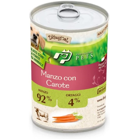 N.P. Industries Professional Pets Monoprotein Beef with Carrots (6 x 400 g) - Hypoallergenic Wet Food with Beef, for Adult Dogs N.P. Industries Professional Pets Monoprotein Beef with Carrots (6 x 400 g) - Hypoallergenic Wet Food with Beef, for Adult Dogs