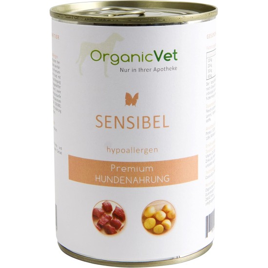 OrganicVet Veterinary Sensitive Dog Food Pack of 6 (6 x 400 g) OrganicVet Veterinary Sensitive Dog Food Pack of 6 (6 x 400 g)