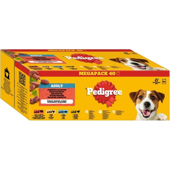 PEDIGREE Dogcare Vitality + Chunks in Sauce Adult Dog Food Portion Bag 4 x 12 x 85 g PEDIGREE Dogcare Vitality + Chunks in Sauce Adult Dog Food Portion Bag 4 x 12 x 85 g