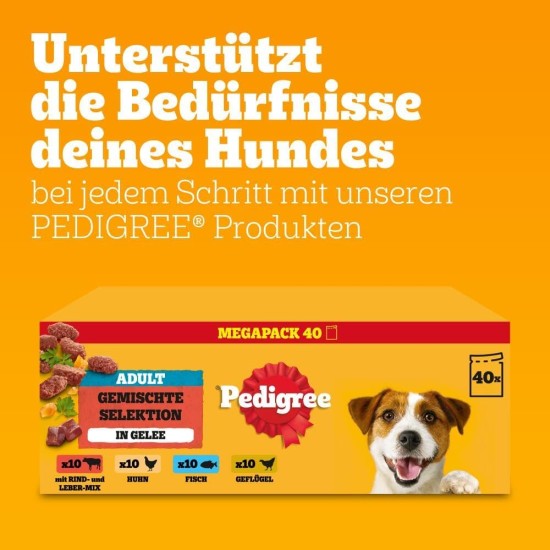 PEDIGREE Dogcare Vitality + Chunks in Sauce Adult Dog Food Portion Bag 4 x 12 x 85 g PEDIGREE Dogcare Vitality + Chunks in Sauce Adult Dog Food Portion Bag 4 x 12 x 85 g