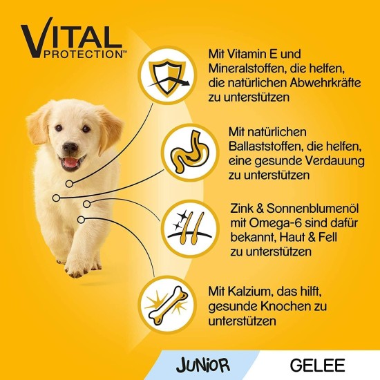 PEDIGREE Vital Protection Junior Portion Bag with Chicken and Rice in Jelly 24 x 100 g PEDIGREE Vital Protection Junior Portion Bag with Chicken and Rice in Jelly 24 x 100 g