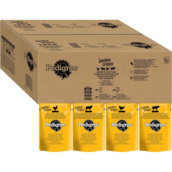 PEDIGREE Vital Protection Junior Portion Bag with Chicken and Rice in Jelly 24 x 100 g PEDIGREE Vital Protection Junior Portion Bag with Chicken and Rice in Jelly 24 x 100 g