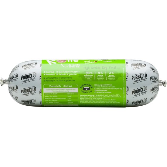 PURBELLO Dog Roll Wet Food Mix Pack I - 3 x Horse, 3 x Goat, 2 x Lamb - Monoprotein Dog Food with High Meat Content - Dog Sausage Cut Resistant and Grain-Free (8 x 400 g) PURBELLO Dog Roll Wet Food Mix Pack I - 3 x Horse, 3 x Goat, 2 x Lamb - Monoprotein Dog Food with High Meat Content - Dog Sausage Cut Resistant and Grain-Free (8 x 400 g)