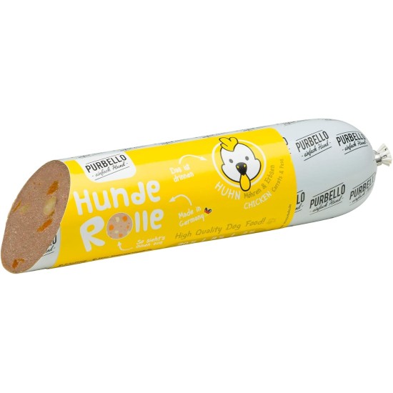 PURBELLO Dog Roll Wet Food Mix Pack II - 3 x Chicken, 3 x Duck, 2 x Beef - Monoprotein Dog Food with High Meat Content - Dog Sausage Cut Resistant and Grain-Free (8 x 400 g) PURBELLO Dog Roll Wet Food Mix Pack II - 3 x Chicken, 3 x Duck, 2 x Beef - Monoprotein Dog Food with High Meat Content - Dog Sausage Cut Resistant and Grain-Free (8 x 400 g)