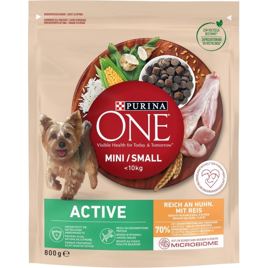 PURINA ONE Mini/Small Active Wet Dog Food for Small Dogs, Rich in Beef & Vegetables, Pack of 26 (26 x 85 g) PURINA ONE Mini/Small Active Wet Dog Food for Small Dogs, Rich in Beef & Vegetables, Pack of 26 (26 x 85 g)