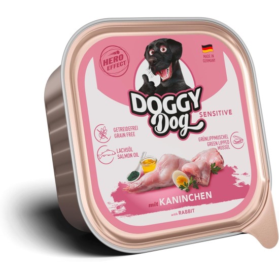 Paté Lamm Sensitive, 10 x 150 g, Wet Food for Dogs, Grain-Free Dog Food with Salmon Oil and Green-Lipped Mussel, Particularly Well Tolerated Complete Food, Made in Germany Paté Lamm Sensitive, 10 x 150 g, Wet Food for Dogs, Grain-Free Dog Food with Salmon Oil and Green-Lipped Mussel, Particularly Well Tolerated Complete Food, Made in Germany