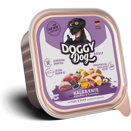Paté Lamm Sensitive, 10 x 150 g, Wet Food for Dogs, Grain-Free Dog Food with Salmon Oil and Green-Lipped Mussel, Particularly Well Tolerated Complete Food, Made in Germany Paté Lamm Sensitive, 10 x 150 g, Wet Food for Dogs, Grain-Free Dog Food with Salmon Oil and Green-Lipped Mussel, Particularly Well Tolerated Complete Food, Made in Germany