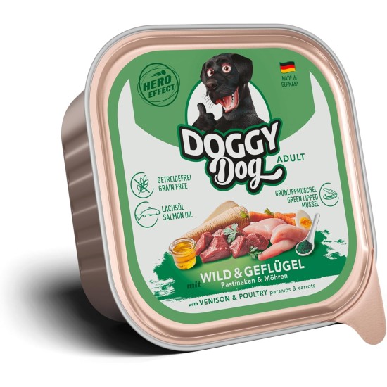 Paté Lamm Sensitive, 10 x 150 g, Wet Food for Dogs, Grain-Free Dog Food with Salmon Oil and Green-Lipped Mussel, Particularly Well Tolerated Complete Food, Made in Germany Paté Lamm Sensitive, 10 x 150 g, Wet Food for Dogs, Grain-Free Dog Food with Salmon Oil and Green-Lipped Mussel, Particularly Well Tolerated Complete Food, Made in Germany