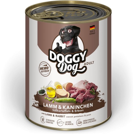Paté Lamm Sensitive, 10 x 150 g, Wet Food for Dogs, Grain-Free Dog Food with Salmon Oil and Green-Lipped Mussel, Particularly Well Tolerated Complete Food, Made in Germany Paté Lamm Sensitive, 10 x 150 g, Wet Food for Dogs, Grain-Free Dog Food with Salmon Oil and Green-Lipped Mussel, Particularly Well Tolerated Complete Food, Made in Germany