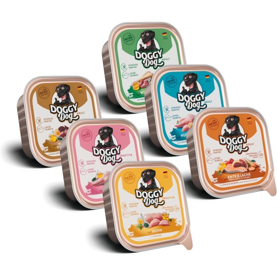 Paté Lamm Sensitive, 10 x 150 g, Wet Food for Dogs, Grain-Free Dog Food with Salmon Oil and Green-Lipped Mussel, Particularly Well Tolerated Complete Food, Made in Germany Paté Lamm Sensitive, 10 x 150 g, Wet Food for Dogs, Grain-Free Dog Food with Salmon Oil and Green-Lipped Mussel, Particularly Well Tolerated Complete Food, Made in Germany