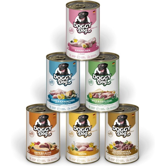 Paté Lamm Sensitive, 10 x 150 g, Wet Food for Dogs, Grain-Free Dog Food with Salmon Oil and Green-Lipped Mussel, Particularly Well Tolerated Complete Food, Made in Germany Paté Lamm Sensitive, 10 x 150 g, Wet Food for Dogs, Grain-Free Dog Food with Salmon Oil and Green-Lipped Mussel, Particularly Well Tolerated Complete Food, Made in Germany