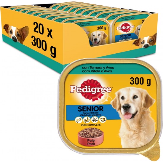 Pedigree - Moist Food Tube for Adult Dogs, Veal Flavour and Birds (20 x 300 g Pack) Pedigree - Moist Food Tube for Adult Dogs, Veal Flavour and Birds (20 x 300 g Pack)