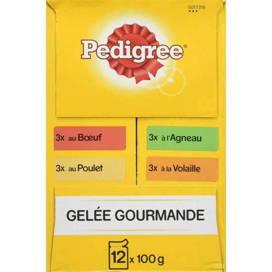 Pedigree Junior Selection Jelly Fresh Bag - Junior Dog Food - 4 Different Flavours - 48 Bags of 100 g Pedigree Junior Selection Jelly Fresh Bag - Junior Dog Food - 4 Different Flavours - 48 Bags of 100 g
