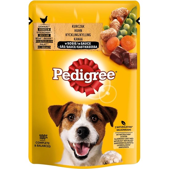 Pedigree Junior Selection Jelly Fresh Bag - Junior Dog Food - 4 Different Flavours - 48 Bags of 100 g Pedigree Junior Selection Jelly Fresh Bag - Junior Dog Food - 4 Different Flavours - 48 Bags of 100 g