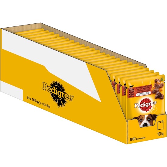 Pedigree Junior Selection Jelly Fresh Bag - Junior Dog Food - 4 Different Flavours - 48 Bags of 100 g Pedigree Junior Selection Jelly Fresh Bag - Junior Dog Food - 4 Different Flavours - 48 Bags of 100 g