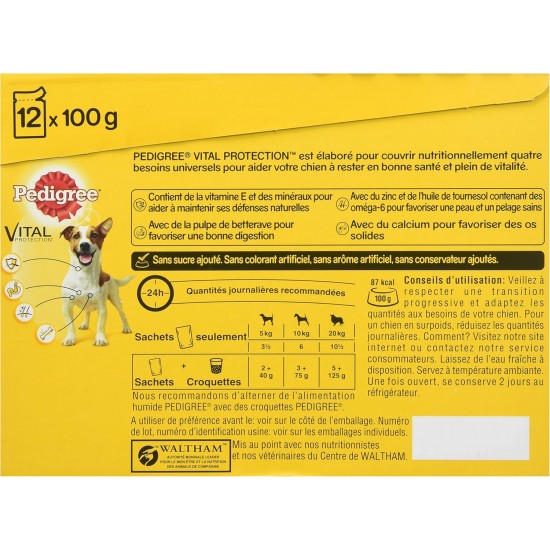 Pedigree Junior Selection Jelly Fresh Bag - Junior Dog Food - 4 Different Flavours - 48 Bags of 100 g Pedigree Junior Selection Jelly Fresh Bag - Junior Dog Food - 4 Different Flavours - 48 Bags of 100 g