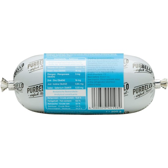 PurBello 8x Dog Food Lamb 800 g PurBello 8x Dog Food Lamb 800 g