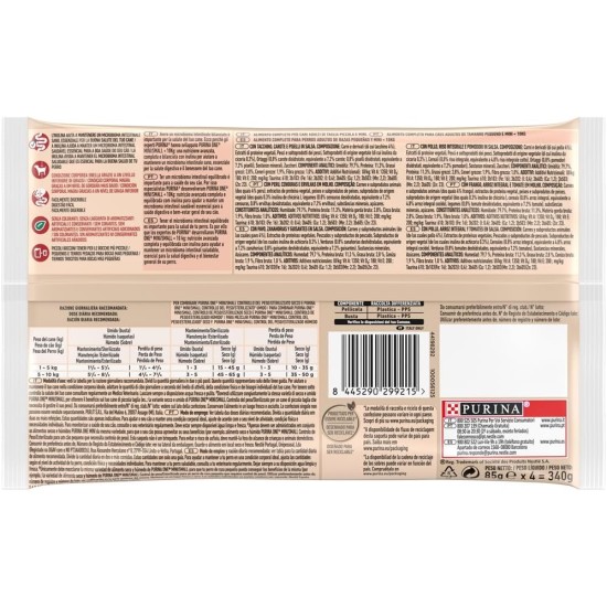 Purina ONE Mini < 10kg Wet Dog Food for Small Dogs Lightweight Weight Control with Turkey and Pig 4 Bags of 85g Purina ONE Mini < 10kg Wet Dog Food for Small Dogs Lightweight Weight Control with Turkey and Pig 4 Bags of 85g