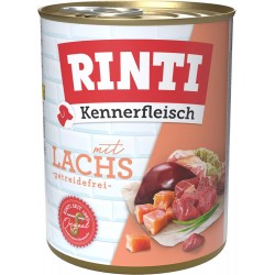 RINTI - Connoisseur Meat | Wet Food with 70% Meat for Adult Dogs. Grain-Free Complete Food in a Tin without Soy, Colourants and Preservatives | 12 x 800 g Salmon RINTI - Connoisseur Meat | Wet Food with 70% Meat for Adult Dogs. Grain-Free Complete Food in a Tin without Soy, Colourants and Preservatives | 12 x 800 g Salmon