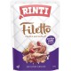 RINTI - Filetto | Easily Digestible Wet Food for Adult Dogs Supplementary Food in Jelly in Fresh Bag without Colourants and Preservatives | 24 x 100 g Duck + Duck Heart RINTI - Filetto | Easily Digestible Wet Food for Adult Dogs Supplementary Food in Jelly in Fresh Bag without Colourants and Preservatives | 24 x 100 g Duck + Duck Heart