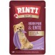 RINTI - Gold | Easily Digestible Wet Food for Small Adult Dogs Complete Food in Fresh Bag without Moulded Meat, Soy or Artificial Additives | 10x100g Pure Chicken + Duck RINTI - Gold | Easily Digestible Wet Food for Small Adult Dogs Complete Food in Fresh Bag without Moulded Meat, Soy or Artificial Additives | 10x100g Pure Chicken + Duck