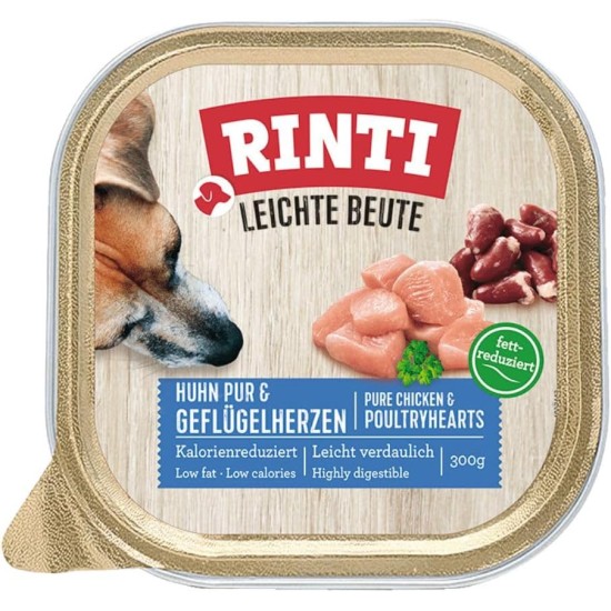 RINTI - Light Prey | Calorie Reduced Wet Food with Low-Fat, Lean Meat for Sensitive Adult Dogs Complete Food in Practical Bowls | 9 x 300 g Pure Chicken + Duck RINTI - Light Prey | Calorie Reduced Wet Food with Low-Fat, Lean Meat for Sensitive Adult Dogs Complete Food in Practical Bowls | 9 x 300 g Pure Chicken + Duck