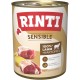 RINTI - Sensitive Wet Food for Sensitive Adult Dogs with Natural Meat Pieces Grain-Free Complete Food in a Tin without Artificial Additives 6 x 800 g Lamb + Potato RINTI - Sensitive Wet Food for Sensitive Adult Dogs with Natural Meat Pieces Grain-Free Complete Food in a Tin without Artificial Additives 6 x 800 g Lamb + Potato