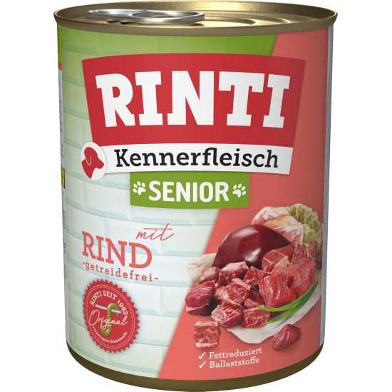 Rinti connoisseur meat SENIOR + chicken, pack of 12 (12 x 800 g) Rinti connoisseur meat SENIOR + chicken, pack of 12 (12 x 800 g)
