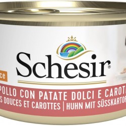 Schesir, Adult Dog Wet Food with Chicken, Potatoes and Carrots in Soft Jelly (24 Cans of 85g) Schesir, Adult Dog Wet Food with Chicken, Potatoes and Carrots in Soft Jelly (24 Cans of 85g)