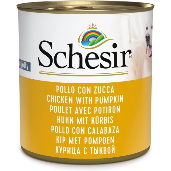Schesir Dog Tuna with Carrot, Wet Dog Food, 16 Cans x 285 g Schesir Dog Tuna with Carrot, Wet Dog Food, 16 Cans x 285 g