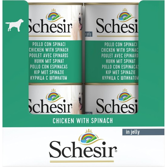 Schesir Dog Tuna with Carrot, Wet Dog Food, 16 Cans x 285 g Schesir Dog Tuna with Carrot, Wet Dog Food, 16 Cans x 285 g