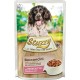 Stuzzy Dog Ham, Dog Food Wet in Sauce, 24 Bags x 100 g