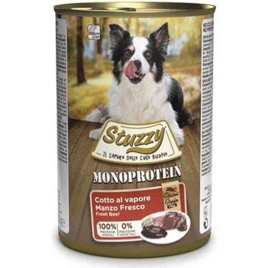 Stuzzy Dog Monoprotein Beef Dog Food Wet 6 Cans x 400 g 2.4 kg Stuzzy Dog Monoprotein Beef Dog Food Wet 6 Cans x 400 g 2.4 kg