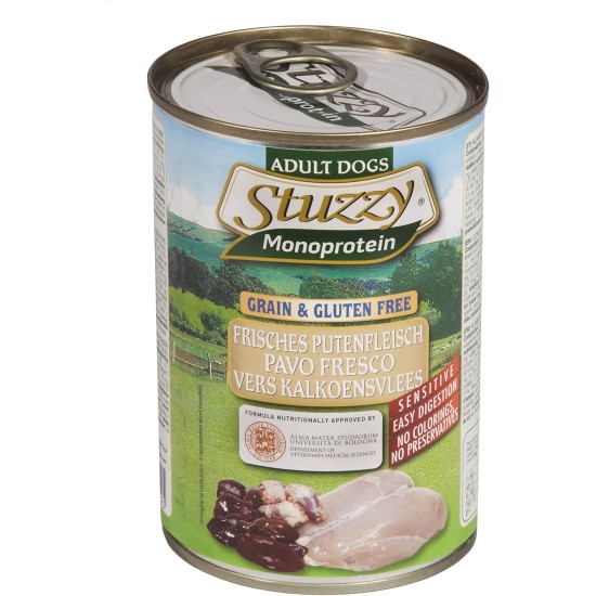 Stuzzy Dog Monoprotein Wild Boar, Wet Dog Food, 6 Cans x 400 g, 2.4 kg Stuzzy Dog Monoprotein Wild Boar, Wet Dog Food, 6 Cans x 400 g, 2.4 kg
