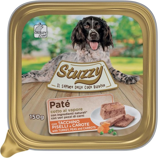 Stuzzy Mister Wet Puppy Food Chicken Pate and Meat in Pieces Total 3.3kg (22 Cups x 150g) Stuzzy Mister Wet Puppy Food Chicken Pate and Meat in Pieces Total 3.3kg (22 Cups x 150g)