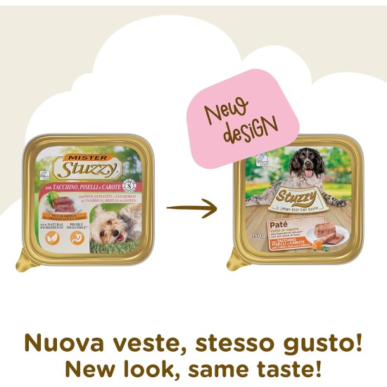Stuzzy Mister Wet Puppy Food Chicken Pate and Meat in Pieces Total 3.3kg (22 Cups x 150g) Stuzzy Mister Wet Puppy Food Chicken Pate and Meat in Pieces Total 3.3kg (22 Cups x 150g)
