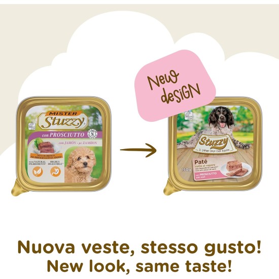 Stuzzy Mister Wet Puppy Food Chicken Pate and Meat in Pieces Total 3.3kg (22 Cups x 150g) Stuzzy Mister Wet Puppy Food Chicken Pate and Meat in Pieces Total 3.3kg (22 Cups x 150g)